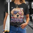 American Flag Merica Labrador Retriever 4Th Of July Boys T-Shirt Gifts for Her