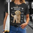 Anatomy Of A Doodle Dog Doodle Owner Goldendoodle Mom T-Shirt Gifts for Her
