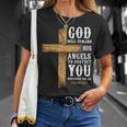 Angels Bible Verse Psalm 9111 Church Religion T-Shirt Gifts for Her