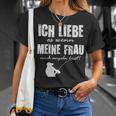 Angler Papa Ich Liebe Es Wenn Meine Frau Mich Angeln Lässt T-Shirt Geschenke für Sie