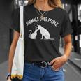 Animals Over People Animal Lover Vegan Plant Based Veganism T-Shirt Gifts for Her