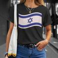 Apoye A Israel Con La Bandera Israelí Con La Estrella De David Camiseta unisex Regalos para ella