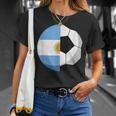 Argentinien Flagge Fußball Kinder Fußball Papa Sport T-Shirt Geschenke für Sie