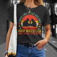 Arm Wrestler Dad Father Day For Arm Wrestling T-Shirt Gifts for Her