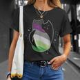 Aroace Cat Lgbt Gay Asexual Aromantic Pride Flag Aro Ace T-Shirt Gifts for Her