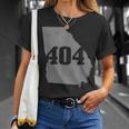 Atlanta 404 Area Code Atl Georgia Map State Pride Vintage T-Shirt Gifts for Her
