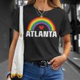 Atlanta Gay Pride Month Festival 2019 Rainbow Heart T-Shirt Gifts for Her