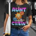 Aunt Birthday Crew Outer Space Planets Galaxy Bday Party T-Shirt Gifts for Her