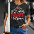 Aunt Pit Crew Birthday Party Race Car Lover Racing Family T-Shirt Gifts for Her
