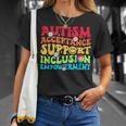 Autism Awareness Acceptance Support Inclusion Empowerment T-Shirt Gifts for Her