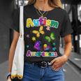 Autism Awareness Butterfly Puzzle Pieces T-Shirt Gifts for Her