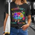 Autism Awareness Neurodiversity Celebrate The Spectrum Brain T-Shirt Gifts for Her