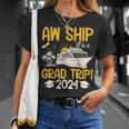 Aw Ship It's A Graduation Trip 2024 Senior Graduation 2024 T-Shirt Gifts for Her
