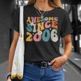 Awesome Since 2006 18Th Birthday Retro Born In 2006 T-Shirt Gifts for Her