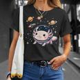 Axolotl Kawaii Cute Axolotls Astronaut Planets Space T-Shirt Gifts for Her
