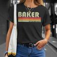 Baker Job Title Profession Birthday Worker Idea T-Shirt Gifts for Her