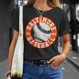 Baltimore Baseball Retro Vintage Baseball Lover T-Shirt Gifts for Her