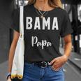 Bama Papa Alabama Father Dad Family Member Matching T-Shirt Gifts for Her
