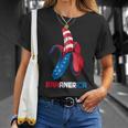 Banana Us Flag Patriotic America Party Fruit Costume T-Shirt Gifts for Her