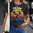 Barco Divertido Team Gladis Orca Whale Camiseta unisex Regalos para ella