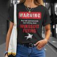 Base Jumper Skydiver Warning May Talk About Wingsuit Flying T-Shirt Gifts for Her