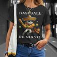 Baseball De Mayo Fiesta Cinco De Mayo Baseball Man T-Shirt Gifts for Her