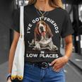 Basset Hound Dog Breed I've Got Friends In Low Places T-Shirt Gifts for Her