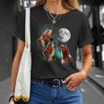 Basset Hound Howling At The Moon Basset Hound T-Shirt Gifts for Her