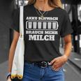 Battery Weak Brauch Mehr Milch Bauern T-Shirt Geschenke für Sie