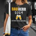 Bauherr 2024 Hausbau Neubau Baustelle Topping-Out T-Shirt Geschenke für Sie