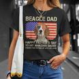 Beagle Dad Happy Fathers Day To My Amazing Daddy Dog T-Shirt Gifts for Her