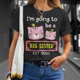 Become Big Sister 2022 Cute Tiger T-Shirt Gifts for Her