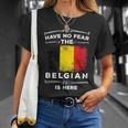 BelgiumHave No Fear Belgian Is Here Belgie Roots T-Shirt Gifts for Her