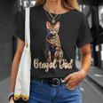 Bengal Katzen-Papa Cat Dad Daddy Father Haustiere Familie T-Shirt Geschenke für Sie