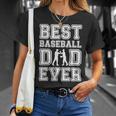 Best Baseball Dad Ever Father's Day Vintage Papa Father Dad T-Shirt Gifts for Her