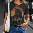 Best Cat Dad Ever Retro Sunset Daddy Cat Father's Day T-Shirt Gifts for Her
