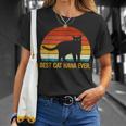 Best Cat Nana Ever Vintage Retro Cat Kitten Lover T-Shirt Gifts for Her