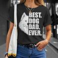 Best Dog Dad Ever Samoyed Cadeau Propriétaires De Chiens T-Shirt Cadeaux pour elle