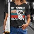 Best Maltese Dad Ever Ghetto Fist Dog Lover T-Shirt Gifts for Her
