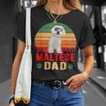 Best Maltese Dad Father's Day Dog Lover Owner T-Shirt Gifts for Her