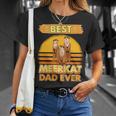 Best Meerkat Dad Ever Papaatertag Erdmännchen T-Shirt Geschenke für Sie