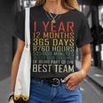 Best Team Vintage Work Anniversary 1 Years Employee T-Shirt Gifts for Her