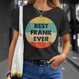 Bester Frank Vintage Design T-Shirt, Retro Stil Tee Geschenke für Sie