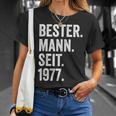 With Bester Mann Seit 1977 47 Hochzeitstag 47 Jahre T-Shirt Geschenke für Sie