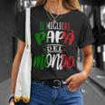 Bester Papa Der Welt Italian Italian Slogan T-Shirt Geschenke für Sie