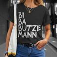 Biba Butzemann Schwarzes T-Shirt, Graffiti-Schrift Design Geschenke für Sie