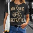 Bicyclette Drôle Mon Plan De Retraite Cycliste Routett T-Shirt Cadeaux pour elle