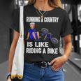 Biden Falls Off Bike Joe Biden Falling Off His Bicycle T-Shirt Gifts for Her