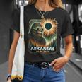 Bigfoot Arkansas Total Solar Eclipse 2024 Wearing Glasses T-Shirt Gifts for Her