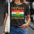 Her Biji Kurdistan Flag Kurdish Kurd Erbil Kurdi Kurdistan T-Shirt Geschenke für Sie